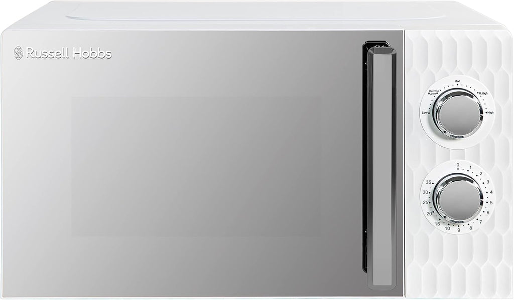 Russell Hobbs Honeycomb RHMM715G 17 Liter 700 W Grau Solo manuelle Mikrowelle mit 5 Leistungsstufen, integrierter Timer und Auftaufunktion