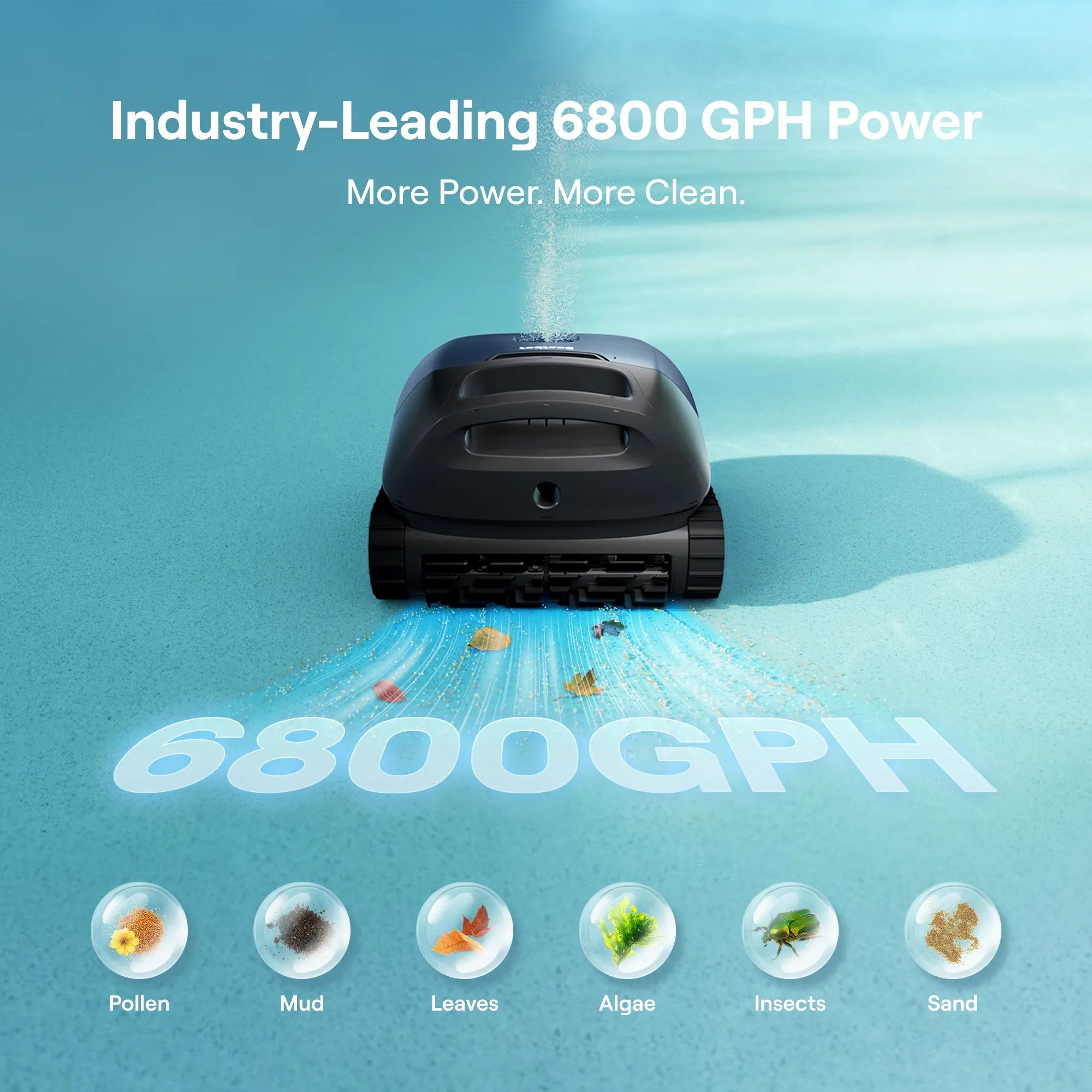 Beatbot Sora 10 cordless robotic pool cleaner on poolside