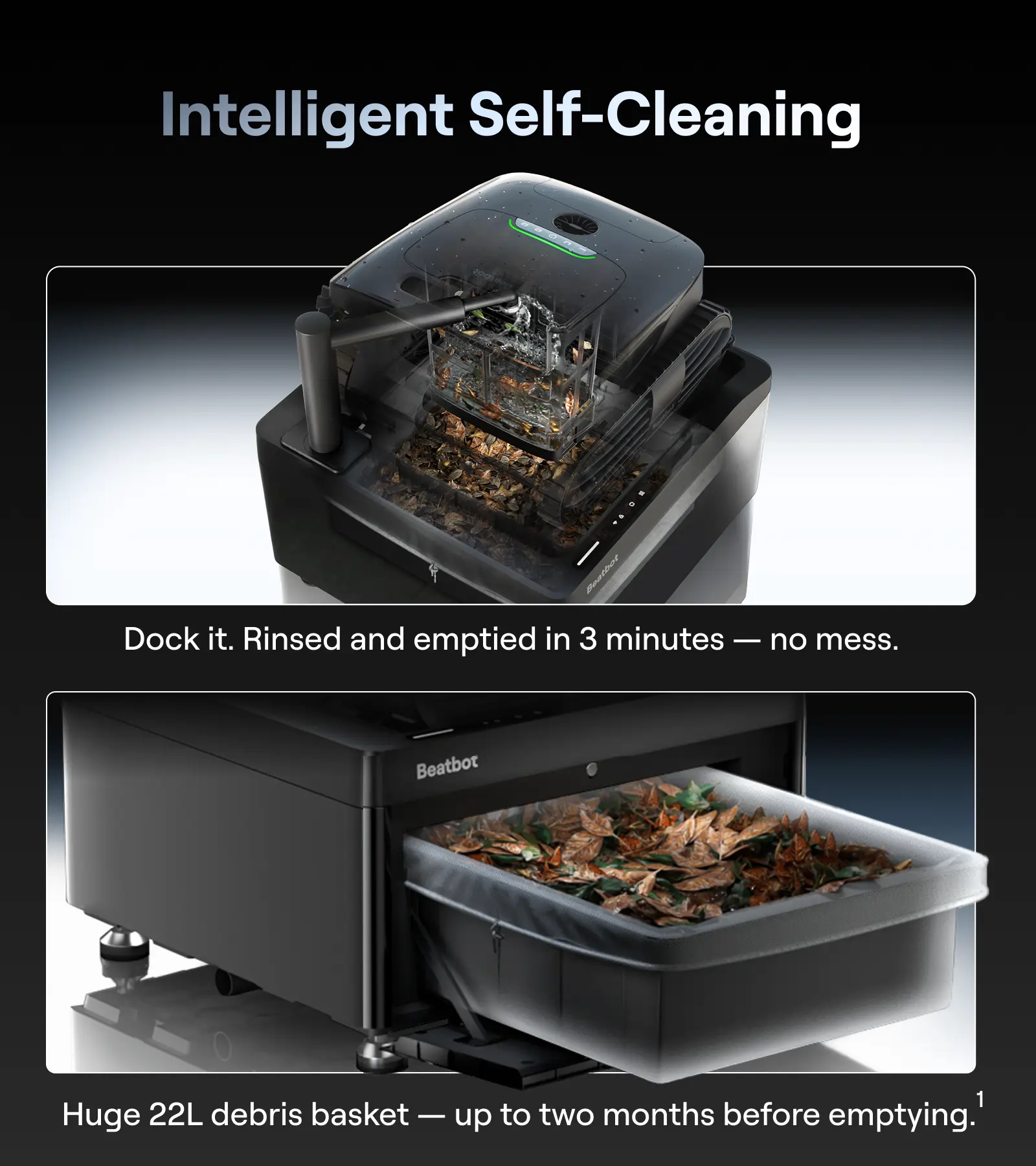 Beatbot AquaSense X self-cleaning AI robotic pool cleaner with AstroRinse station