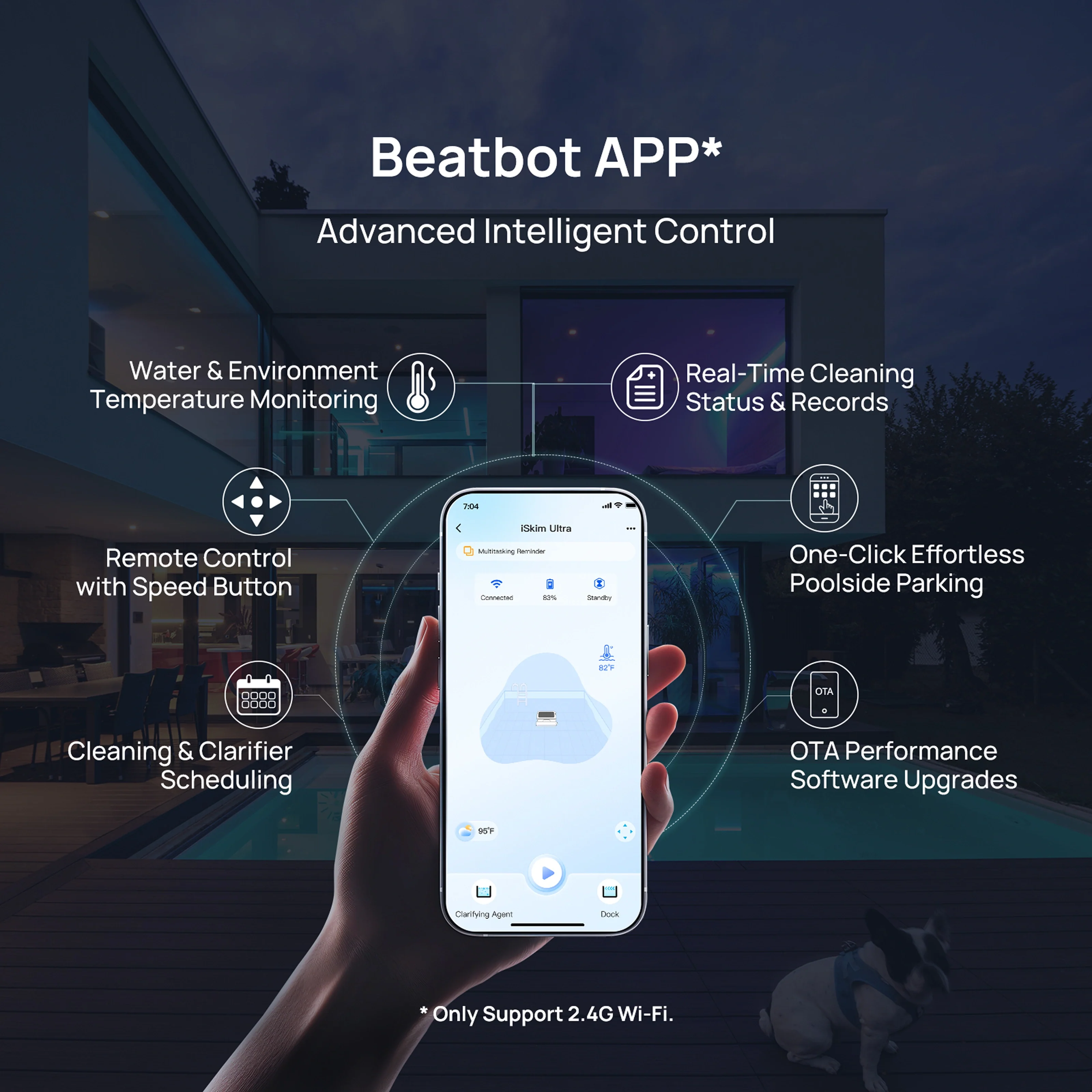 Beatbot iSkim Ultra app scheduling interface